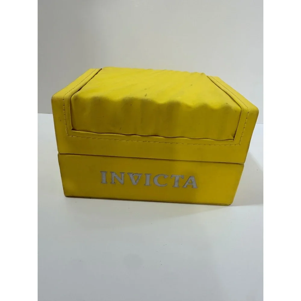 Invicta 5249 Wristwatch Mens OS Silver Good Stainless Steel Day Date White Dial